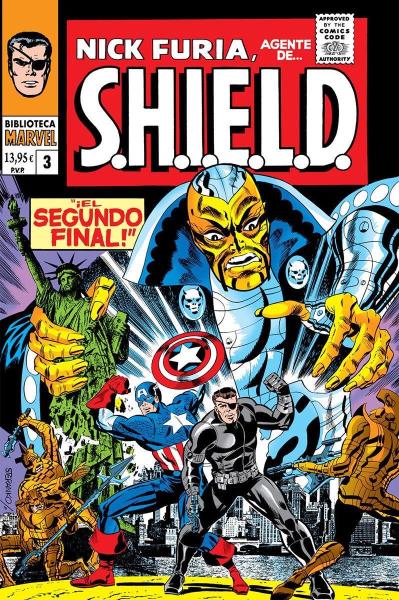 Biblioteca Marvel 72. Nick Furia, Agente de S.H.I.E.L.D 3. 1967 | N1224-PAN12 | Roy Thomas, Jim Steranko | Terra de Còmic - Tu tienda de cómics online especializada en cómics, manga y merchandising