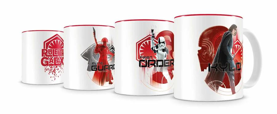 SET FIRST ORDER 4 MINI TAZAS CAFE CERAMICA STAR WARS EP VIII | N1219-MERCH50 | SD Toys | Terra de Còmic - Tu tienda de cómics online especializada en cómics, manga y merchandising