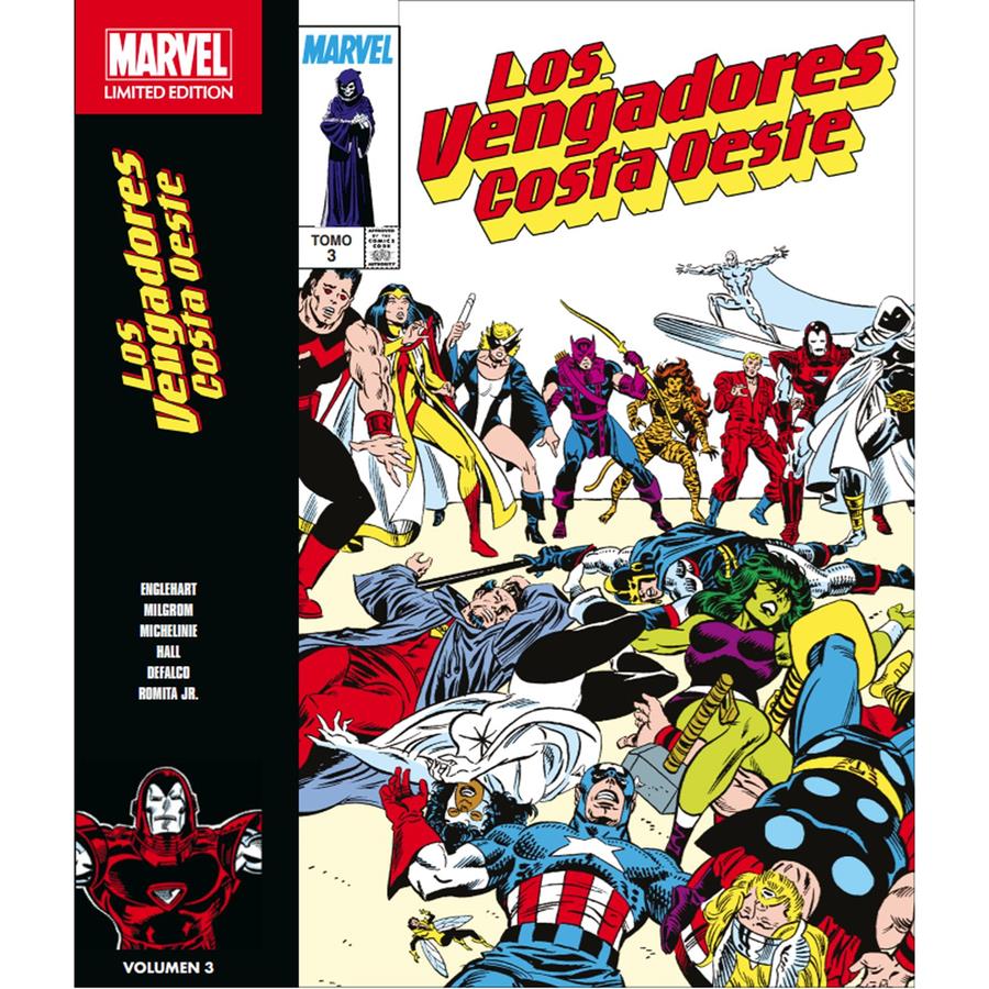 Marvel Limited Edition. Los Vengadores costa oeste 3 | N1224-PAN00 |  Steve Englehart y Al Milgrom con David Michelinie, Bob Hall, Tom DeFalco, Keith Pollard, Marshall Rogers, Ron Frenz y Butch Guice | Terra de Còmic - Tu tienda de cómics online especializada en cómics, manga y merchandising