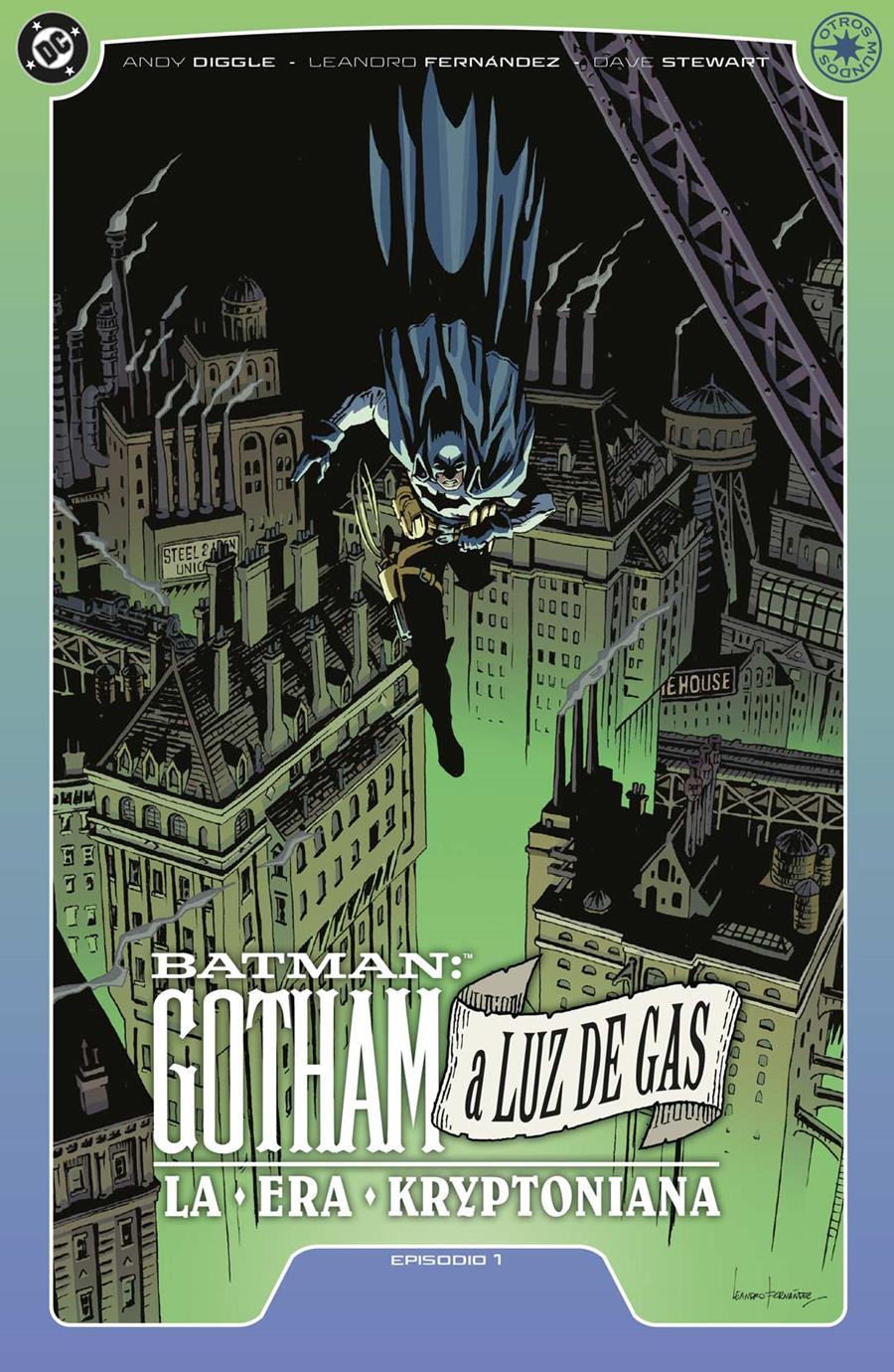 Batman: Gotham a luz de gas - La era kriptoniana núm. 1 de 6 | N1224-ECC09 | Andy Diggle / Laura Allred / Leandro Fernández / Mahmud A. Asrar / Mark Waid / Mark Russell / Mike Allred / Scott Godlewski | Terra de Còmic - Tu tienda de cómics online especializada en cómics, manga y merchandising