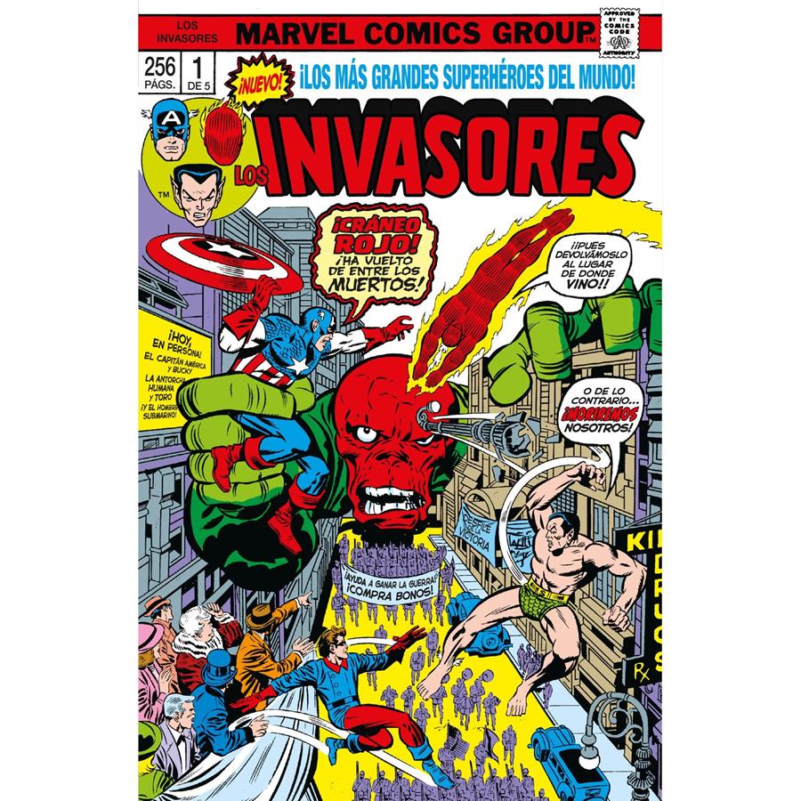 Marvel Limited Edition TPB. Los Invasores 1 de 5 | N0924-PAN000 | Roy Thomas y Frank Robbins con Rich Buckler, Dick Ayers y Don Hecky. | Terra de Còmic - Tu tienda de cómics online especializada en cómics, manga y merchandising