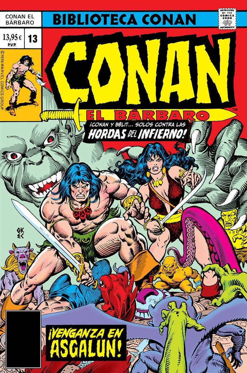 Biblioteca Conan. Conan el Bárbaro 13. 1976-77 | N0125-PAN25 | Roy Thomas, John Buscema, Len Wein | Terra de Còmic - Tu tienda de cómics online especializada en cómics, manga y merchandising