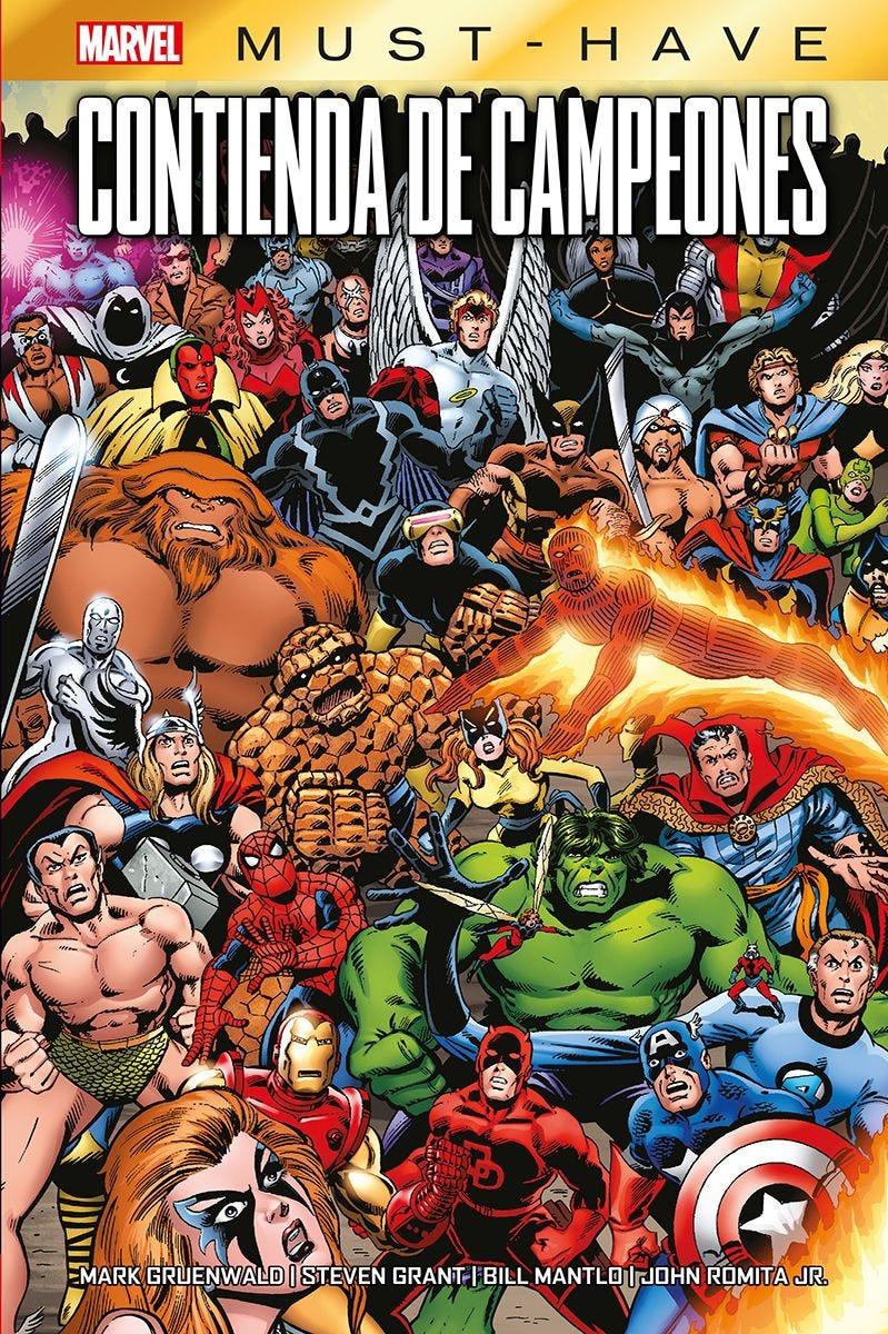 Marvel Must-Have. Contienda de Campeones | N0125-PAN19 | Bill Mantlo, Steven Grant, Steve Englehart, John Romita Jr., Al Milgrom, Bob Hall, Bob Layton, Mark Gruenwald, Tom DeFalco | Terra de Còmic - Tu tienda de cómics online especializada en cómics, manga y merchandising