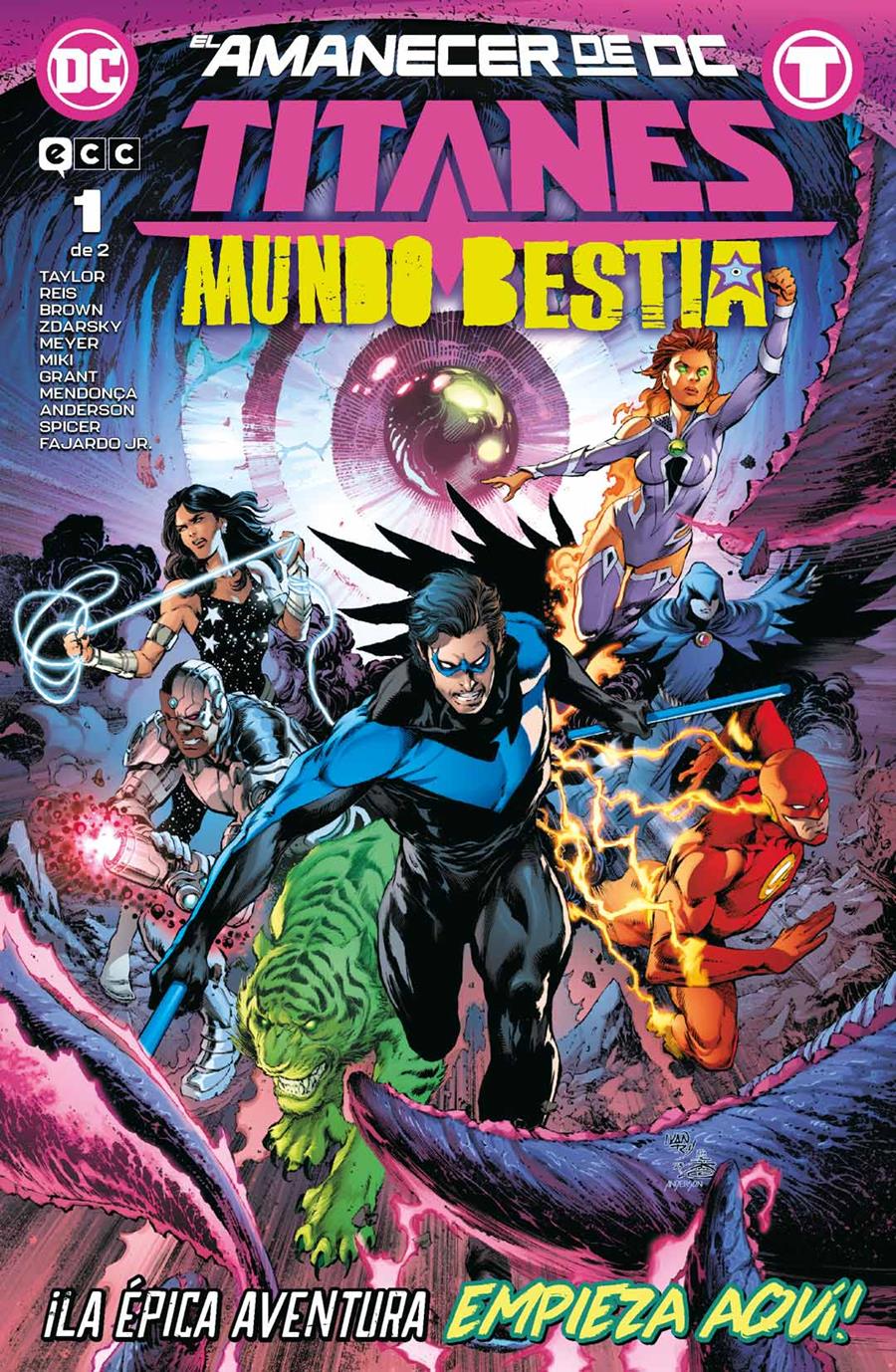 Titanes: Mundo bestia núm. 1 de 2 | N0724-ECC39 | Tom Taylor, Chuck Brown, Chip Zdarsky, Ivan Reis, Lucas Meyer, Keron Grant, Miguel Mendonça | Terra de Còmic - Tu tienda de cómics online especializada en cómics, manga y merchandising