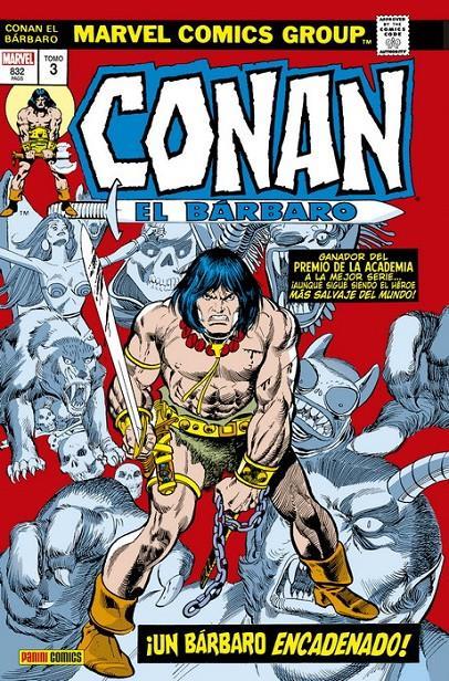 Marvel Omnibus. Conan el Bárbaro: La Etapa Marvel Original 3. ¡Un bárbaro encadenado! | N0920-PAN41 | Roy Thomas, John Buscema, Sonny Trinidad, Alex Niño | Terra de Còmic - Tu tienda de cómics online especializada en cómics, manga y merchandising