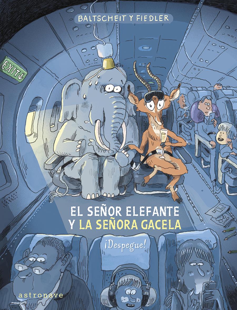 El señor elefante y la señora gacela. ¡Despegue! | N0824-NOR04 | Martin Baltscheit, Max Fiedler | Terra de Còmic - Tu tienda de cómics online especializada en cómics, manga y merchandising