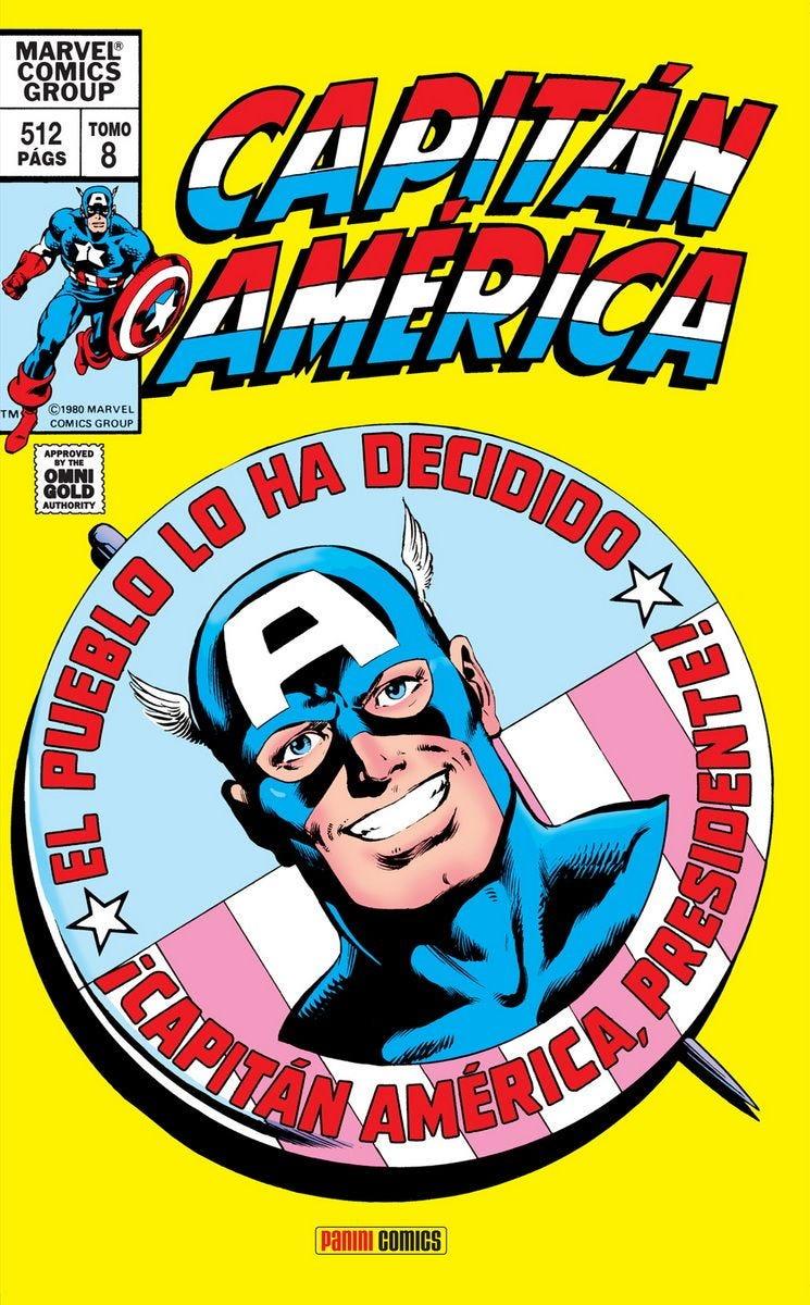 Marvel Gold. Capitán América 8. El Capi, Presidente | N0225-PAN21 | Mike Zeck, Alan Kupperberg, Lee Elias, Bill Mantlo, David A. Kraft, J. M. DeMatteis, Chris Claremont, John Byrne, Mike W. Barr, Al Milgrom, David Michelinie, Gene Colan, Jim Shooter, Roger Stern | Terra de Còmic - Tu tienda de cómics online especializada en cómics, manga y merchandising